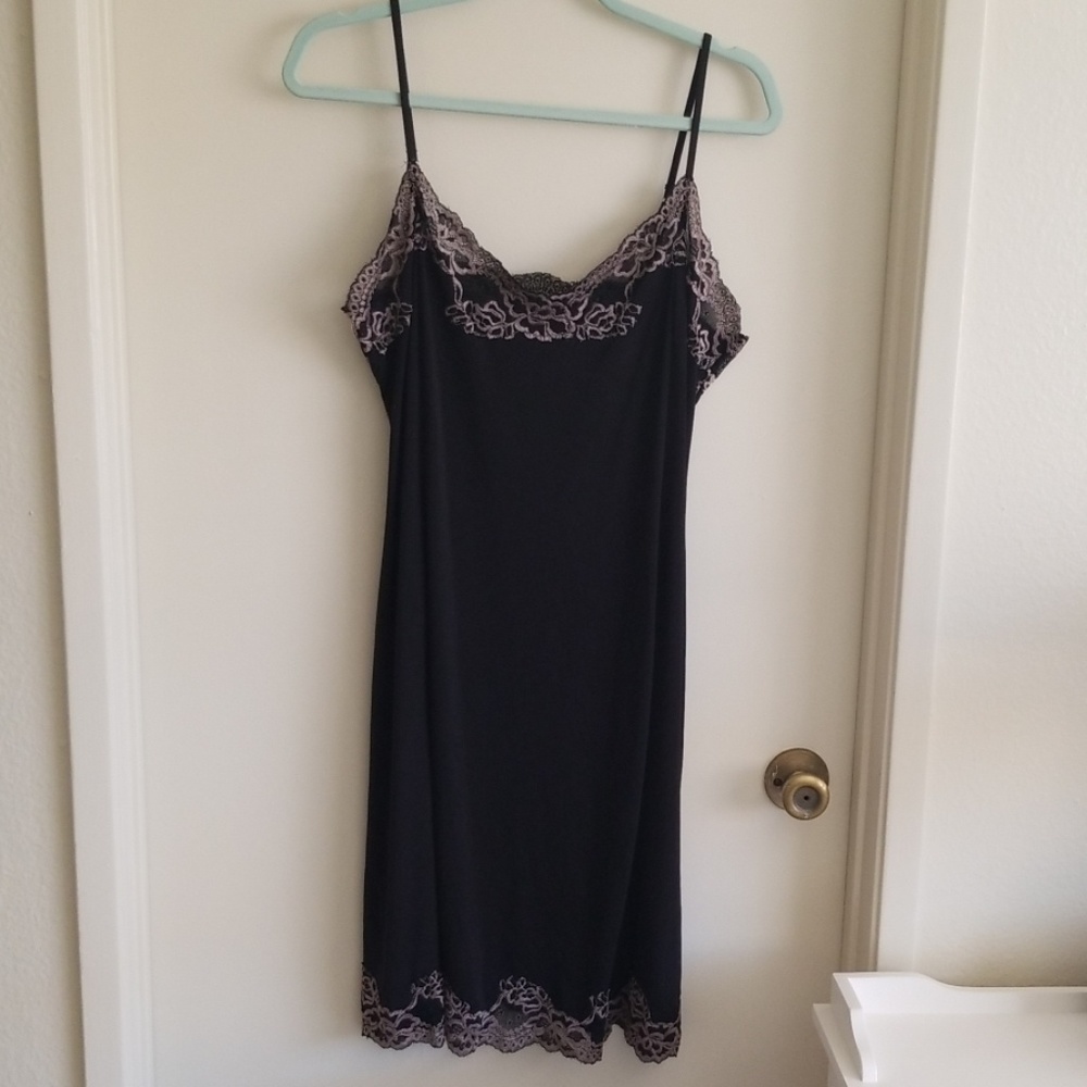 Beautiful lace edged slip.